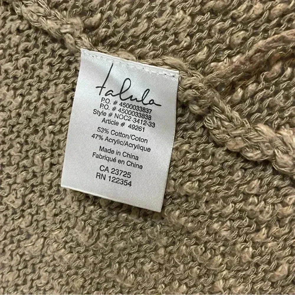 🎈Talula Aritzia open front knitted sweater cardigan in Tan color. Size XS - Picture 3 of 4